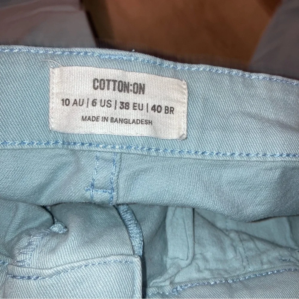 Cotton:On Women’s Y2K Wide Leg Jeans | light sky blue | Size 6 - Picture 6 of 12